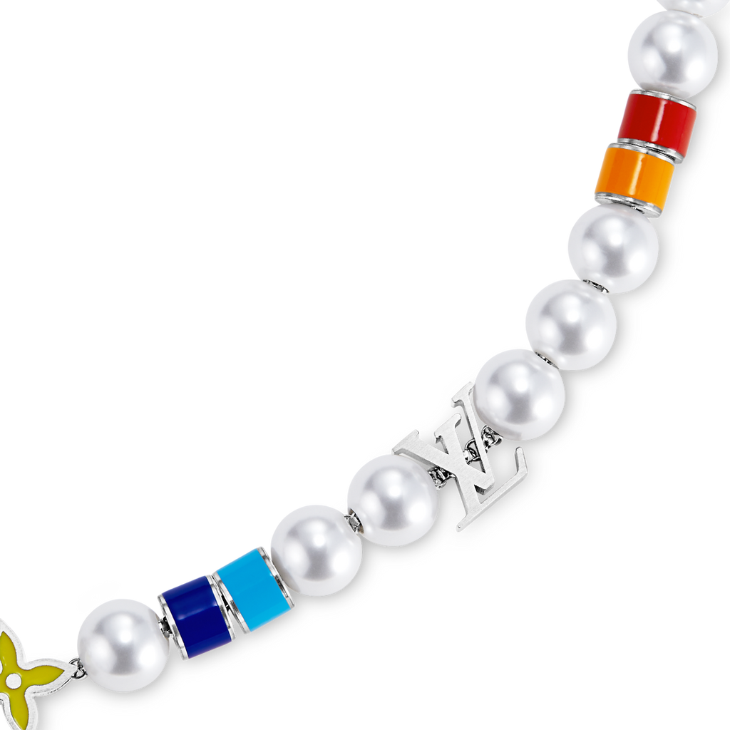 18K Louis Vuitton MNG Pearls Party Necklace