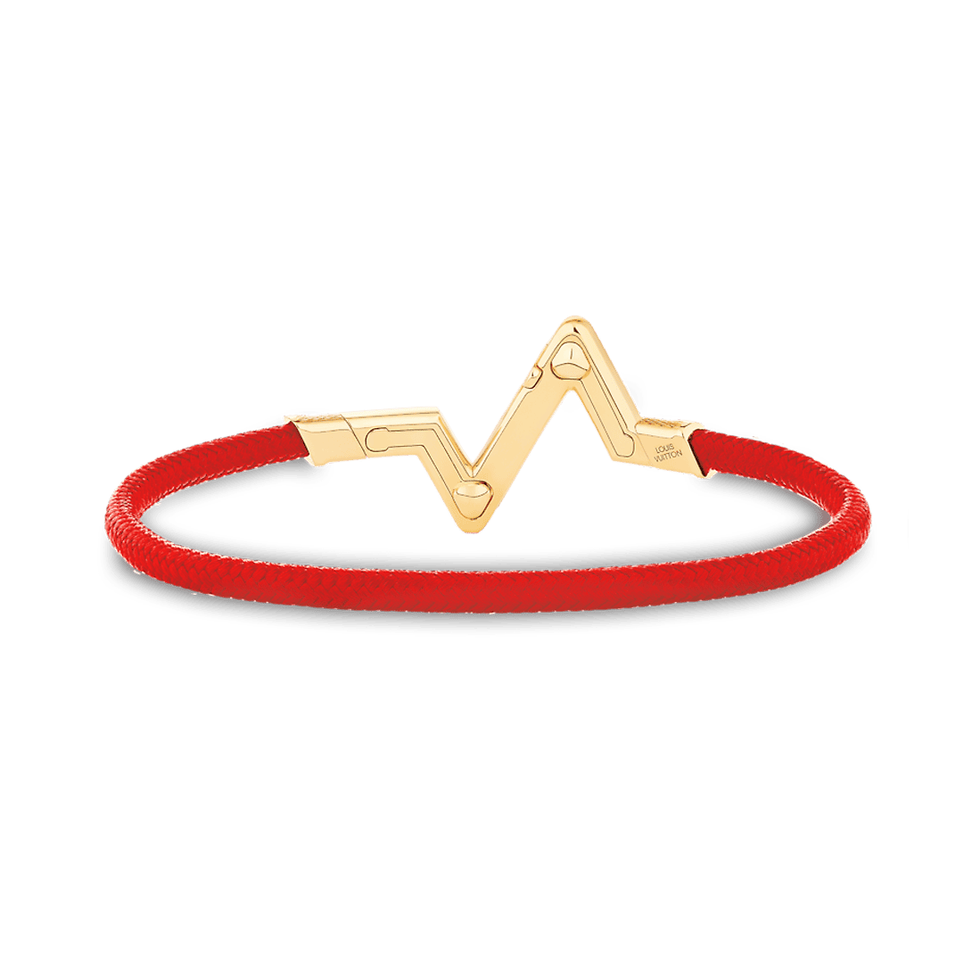 18K Louis Vuitton Volt Upside Down Play Red Bracelet