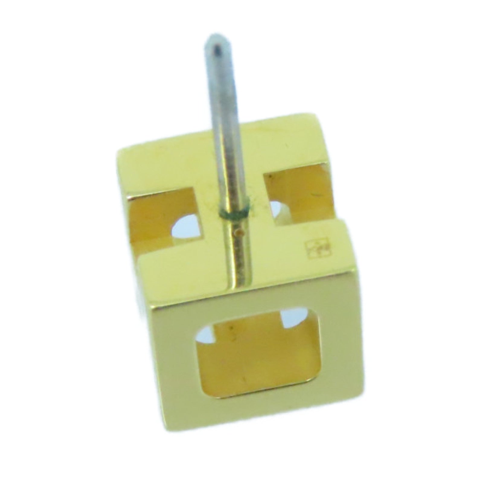 18K Cage D'H White Hermes Earrings