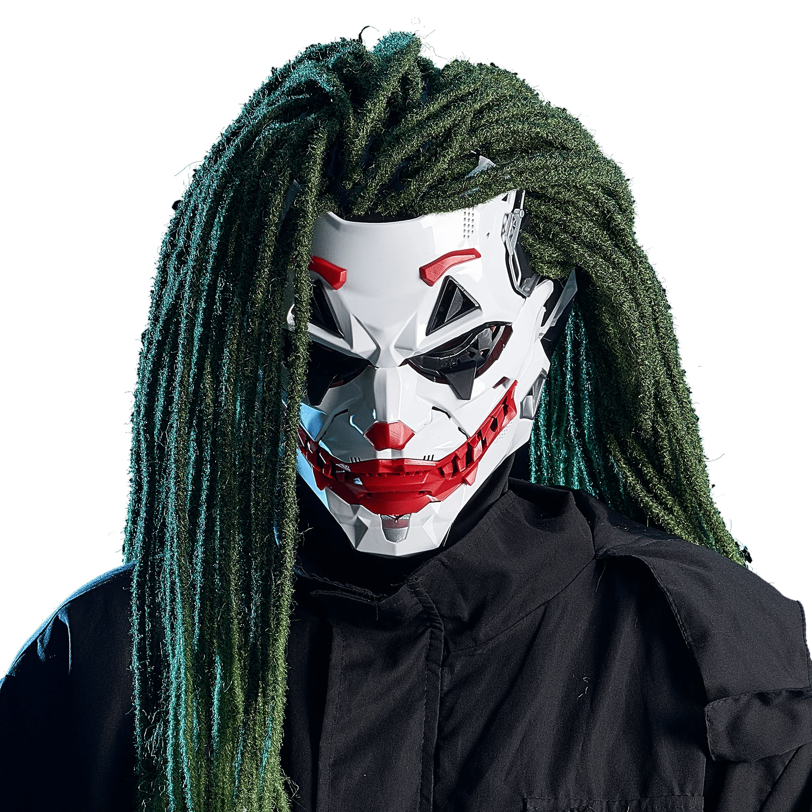 🤡Cyberpunk Clown Mask with Cosplay Clown Costume Party Props Halloween🤡