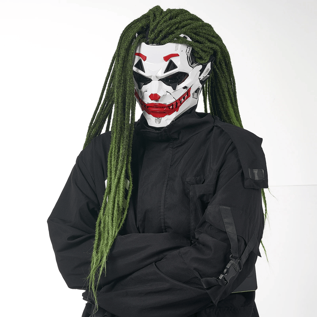 🤡Cyberpunk Clown Mask with Cosplay Clown Costume Party Props Halloween🤡
