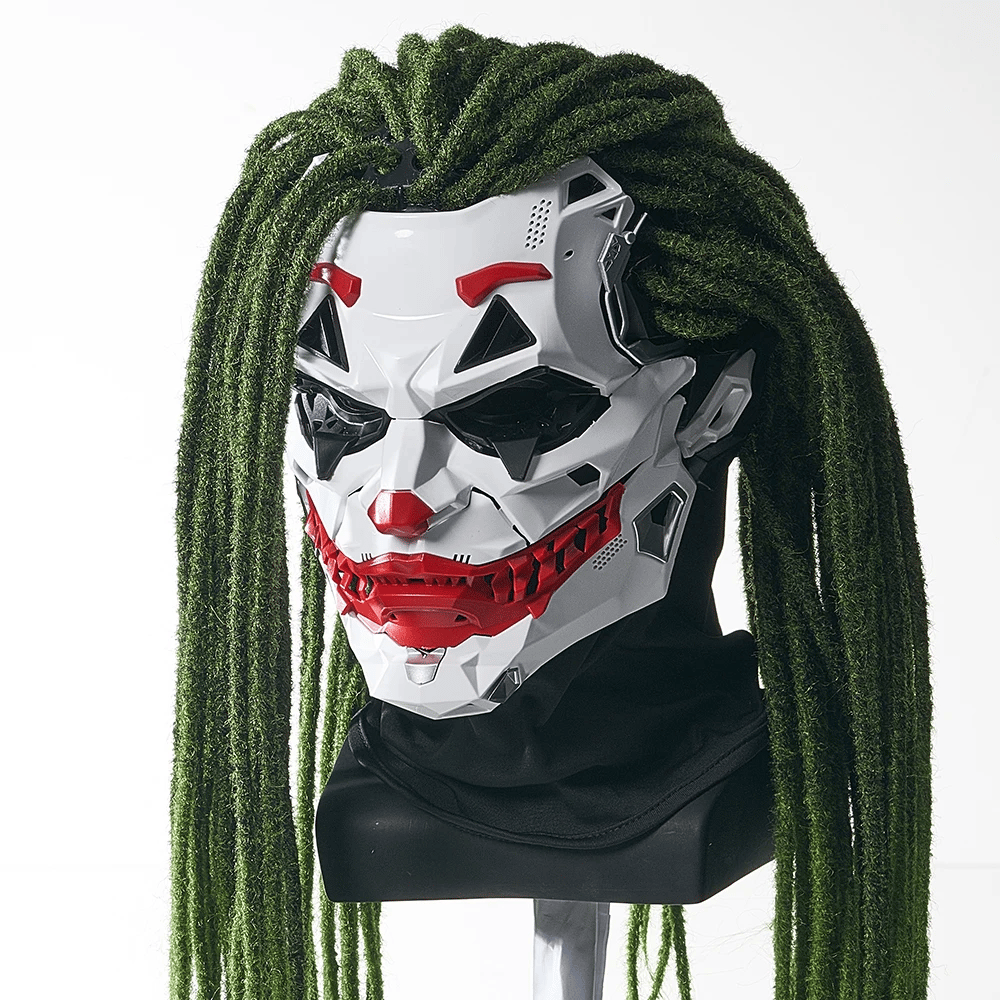 🤡Cyberpunk Clown Mask with Cosplay Clown Costume Party Props Halloween🤡