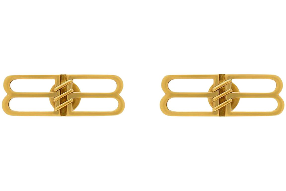 Balenciaga BB Icon Earrings Gold
