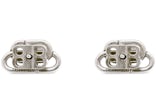 Balenciaga BB XS Stud Earrings Silver
