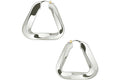 Bottega Veneta Triangle Earrings Argento Antique