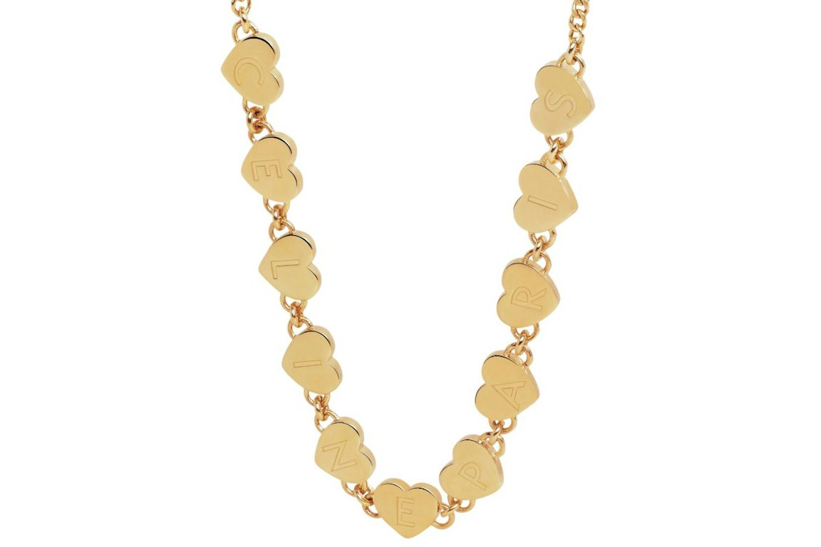 Celine Heart Brass with Gold Finish Bracelet Gold