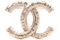 Chanel CC Logo Brooch Gold
