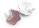 Chanel Faux Pearl Flower Earrings Gunmetal Silver