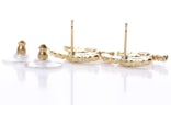 Chanel Resin Pearl Crystal CC Earrings Gold
