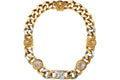 Fendi Fendace Chain Necklace Brass/Versace Gold