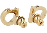 Ferragamo Crystal-Embellished Mini Bijoux Earrings Yellow