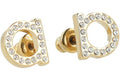 Ferragamo Crystal-Embellished Mini Bijoux Earrings Yellow