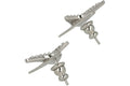 Ferragamo Silver Ferragamo Crystal Embellished Star Earrings Silver