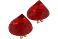 Ferragamo Large Sculptural Clip on Earrings Multi