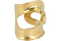 Ferragamo Medium Sculptural Cutout Cuff Gold