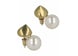 Ferragamo Sculptural Faux Pearl Earrings Multi