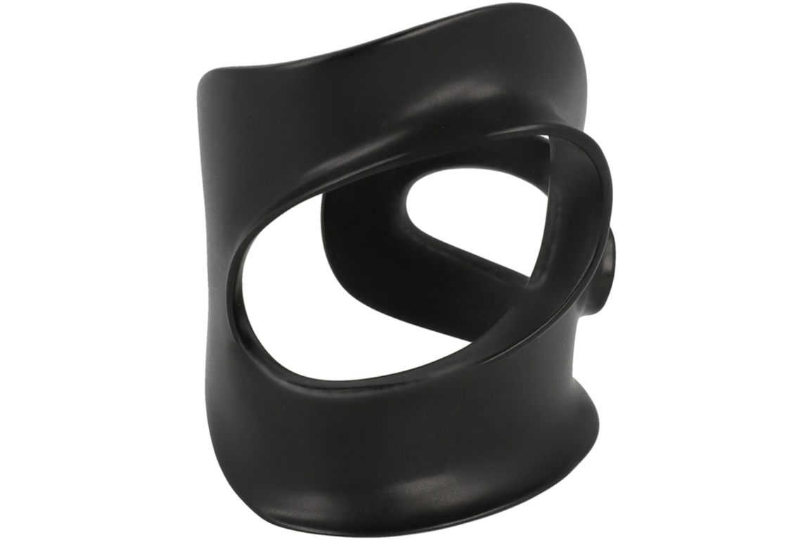Ferragamo Small Sculptural Cutout Bracelet Black