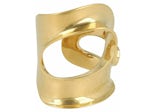 Ferragamo Small Sculptural Cutout Bracelet Gold