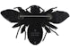 Gucci Crystal-Embellished Bee Brooch Black/Yellow
