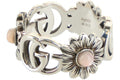 Gucci GG Marmont Mother-of-Pearl Ring Silver