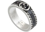 Gucci Interlocking G Ring Black Aged