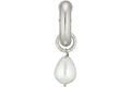 Gucci Pearl Charm Single Earring Palladium-tone