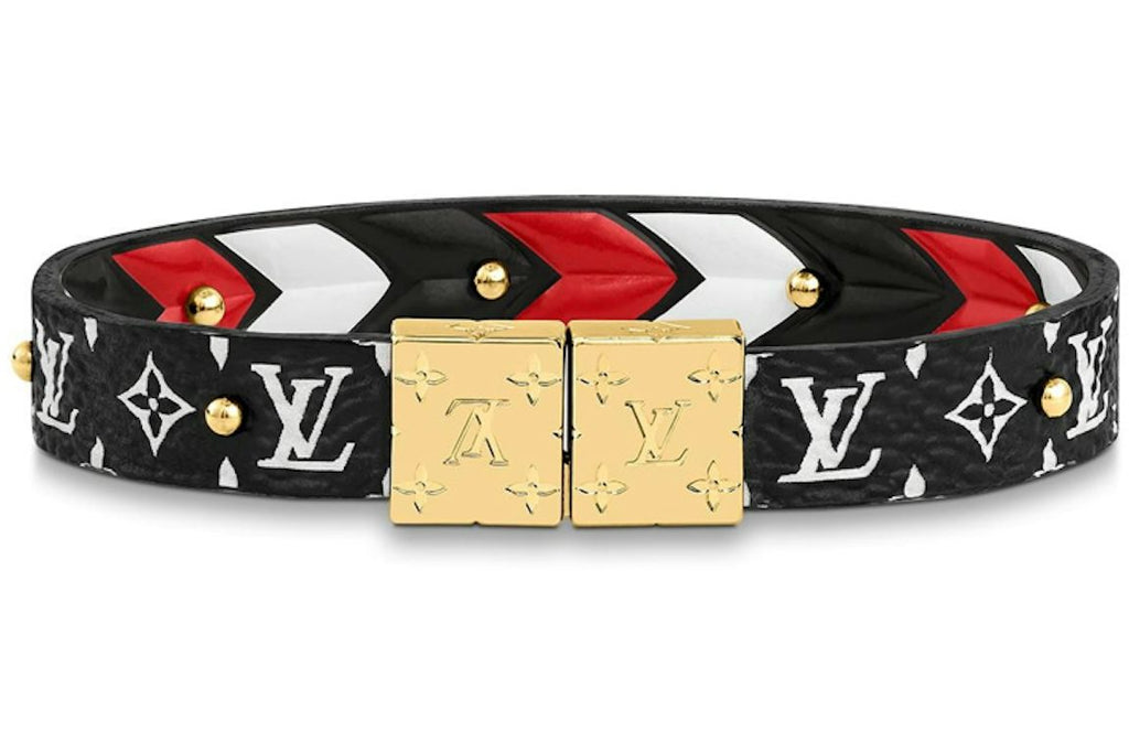 Louis Vuitton Crafty Reversible Bracelet Black/Cream