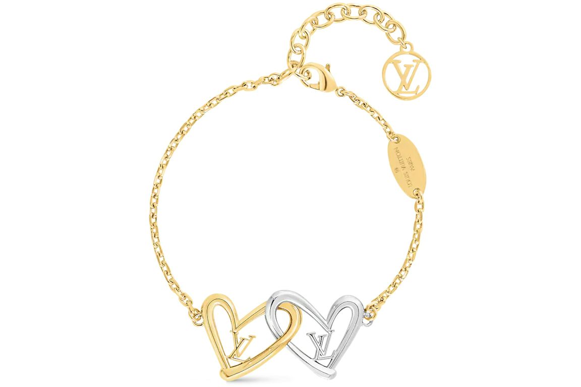 Louis Vuitton Limited Edition Heart Bracelet Fall In Love Gold