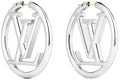 Louis Vuitton Louise Hoop Earrings Silver