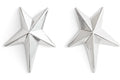 Mugler H&M Star-Shaped Earrings Silver-colored