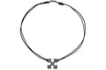 OFF-WHITE Crystal Arrow Choker Necklace Black