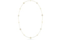 Philipp Plein Plein Mini Logo Crystal Cable Chain Necklace Gold