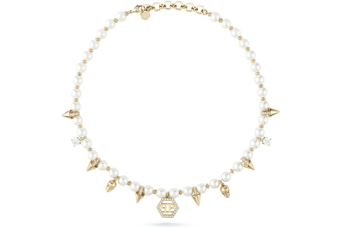 Philipp Plein Rhapsody Crystal Necklace Gold