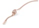 Philipp Plein Sliding $kull Crystal Cable Chain Necklace Rosegold