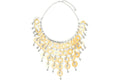 Rabanne H&M Short Necklace Embellished with Beaded Discs Silver/Gold