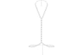 SKIMS x Swarovski Full Stone Belly Chain Silver