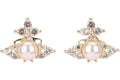 Vivienne Westwood Women's Feodora Earrings Gold/Champagne CZ/Pink Pearl