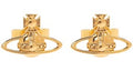 Vivienne Westwood Women's Leodaria Earrings Gold/Black Patina