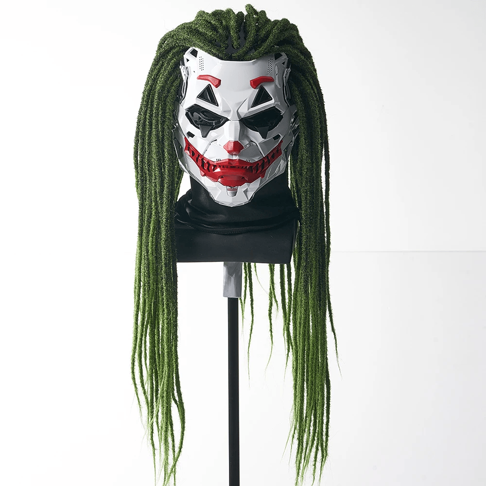 🤡Cyberpunk Clown Mask with Cosplay Clown Costume Party Props Halloween🤡