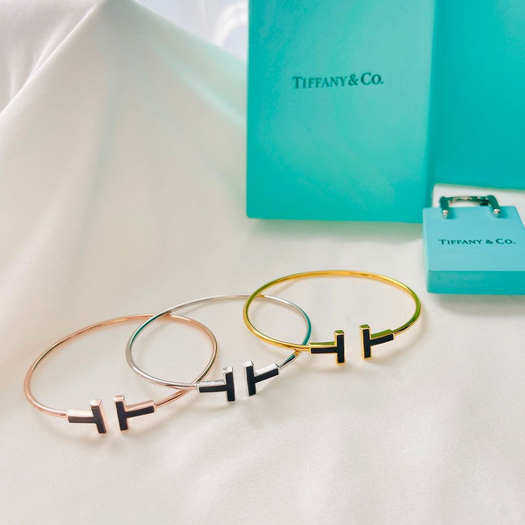 18K Tiffany Black Bracelet