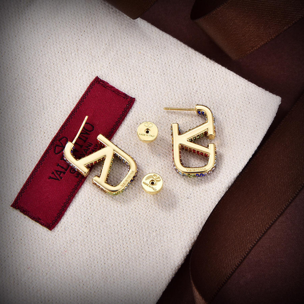 18K Valentino Valentino Signature Earrings