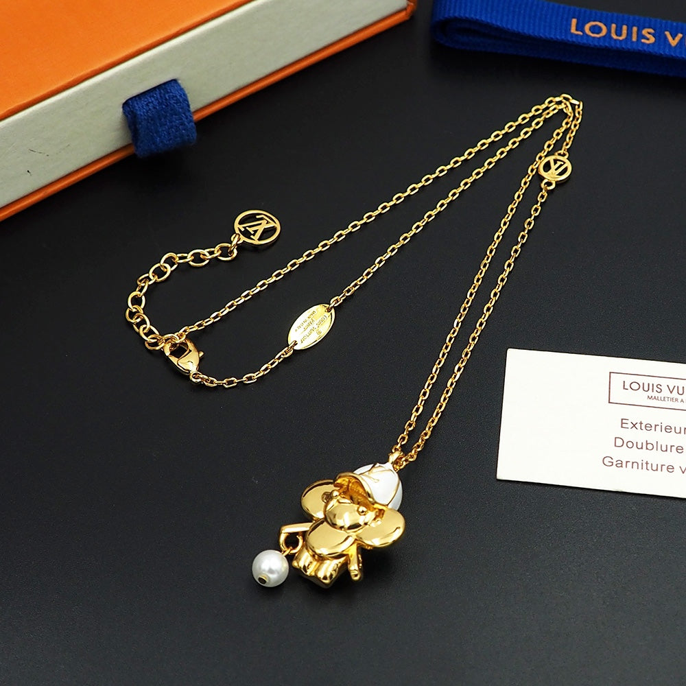 18K Louis Vuitton Vivienne Necklace
